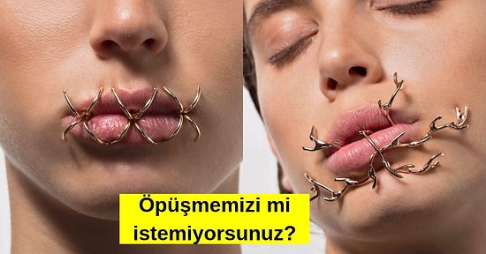 Gördüğünüz Anda Kafanızda 'Bu İnsanlar Nasıl Öpüşecek?' Sorusunun Belireceği Garip Dudak Aksesuarları