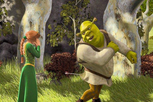 17. 2001 yapımı 'Shrek' filminde, Shrek'in Fiona'ya aşık olduğu an okla vurulmasıyla anlatılıyor.