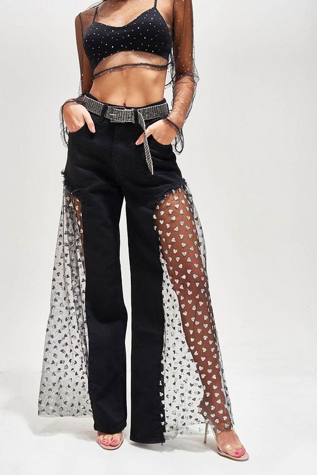 9. Transparan pantolonlar.