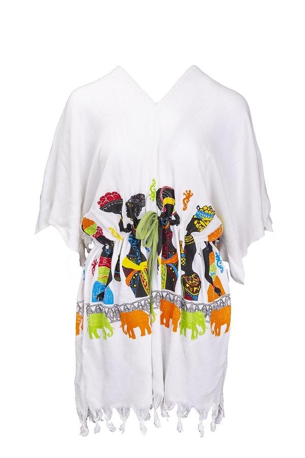 10. Daha bohem takılanlar içinse bu Afrika desenli elbise süper bir seçim olacaktır:
