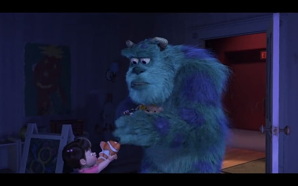 16. В "Корпорации монстров" Бу дает Салли игрушку в виде Немо