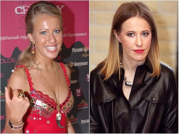 5. В начале нулевых Ксения Собчак предпочитала ярко одеваться и краситься. Сейчас же телеведущая выбирает классический стиль в одежде и ретро, чем заслужила звание модной иконы.