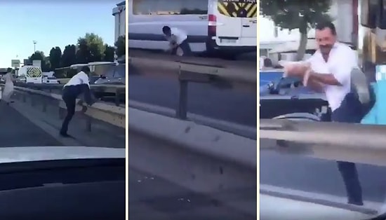 Araçların Arasına Atlayarak Hayatını Tehlikeye Atan Kediyi Canını Hiçe Sayarak Kurtaran Güzel İnsan!