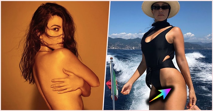 Instagram'da Çatlaklarının Olduğu Bir Fotoğrafı Korkusuzca Paylaşan Kourtney Kardashian Herkesi Kendine Hayran Bıraktı