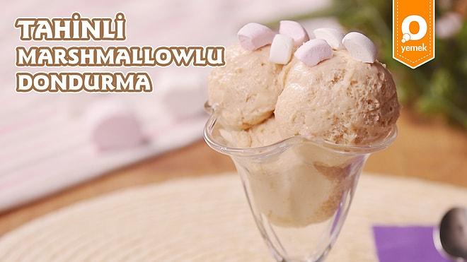 Yaşasın Dondurma Mevsimi Geldi! Tahinli Marshmallowlu Dondurma Nasıl Yapılır?