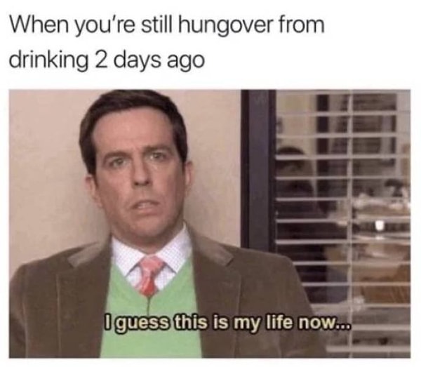 15. Когда похмелье не проходит даже спустя 2 дня...