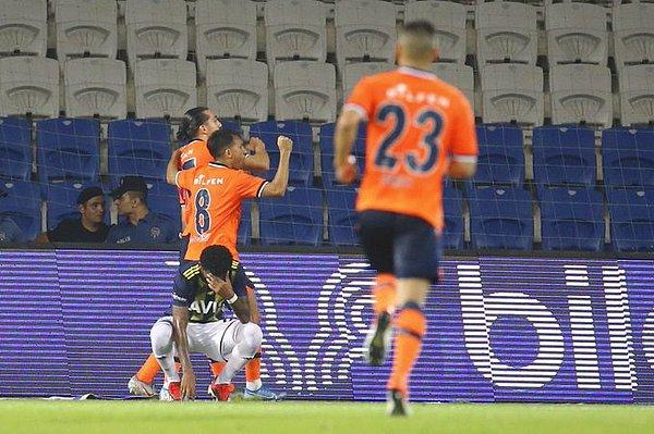 İlk yarı 1-0 Medipol Başakşehir'in üstünlüğüyle bitti.