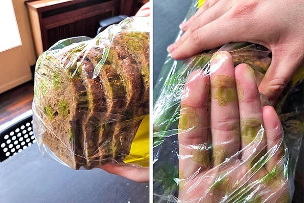 5. А это упаковка, из-за которой кажется, что хлеб с плесенью!