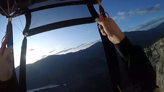 Dağın Tepesinden Atladıktan Sonra Paraşütünde Problem Oluşan Adamın Ölümle Burun Buruna Geldiği Korku Dolu Anlar