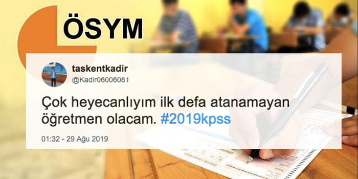 KPSS Sonuçlarının Açıklanmasıyla Stresten Kendini Goygoya Vuran Adayların Yaratıcı Paylaşımları