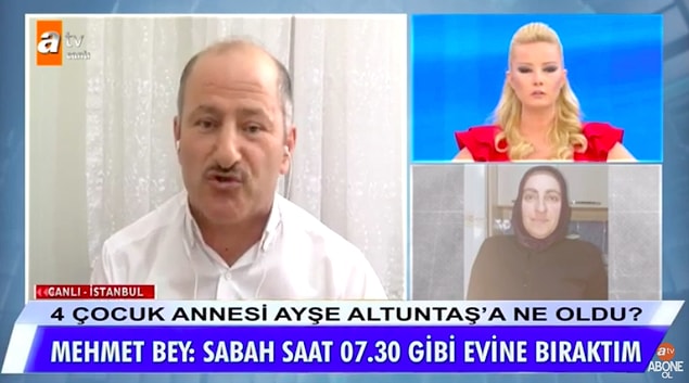 Bunun üzerine canlı yayına bağlanan ve tavırları fazlasıyla rahat olan Mehmet Altuntaş'ın söyledikleri herkesi şoke etti. Ayşe ve Mehmet Altuntaş'ın yıllardır süren bir ilişkileri varmış. Bu ilişki sırasında ikisi de evliymiş ki halen evliler.