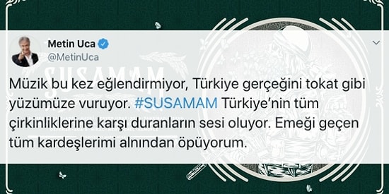 Gündeme Bomba Gibi Düşen ve Herkesin Hislerine Tercüman Olan Rap Şarkısı 'Susamam'a Ünlülerden Gelen Tepkiler