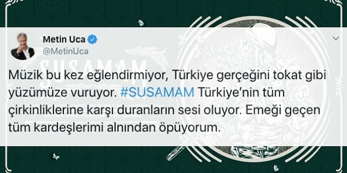 Gündeme Bomba Gibi Düşen ve Herkesin Hislerine Tercüman Olan Rap Şarkısı 'Susamam'a Ünlülerden Gelen Tepkiler