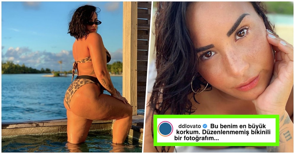 Instagram'da 'Fazla' Kiloları Nedeniyle Eleştirilen Demi Lovato Bir Fotoğraf Paylaşarak En Güzel Cevabı Verdi!