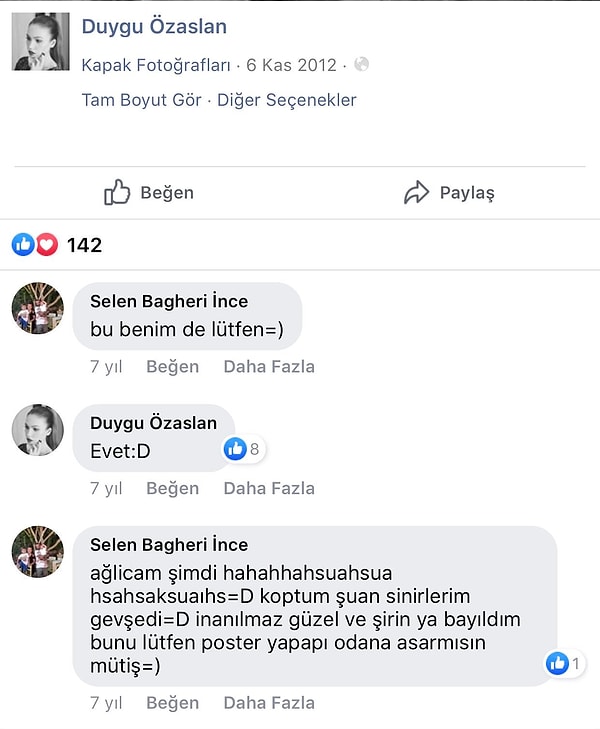 Yıllar önce Facebook'ta paylaştığı bir fotoğrafın kendisine ait olduğunu iddia ettiği bir paylaşım yayınlandı.