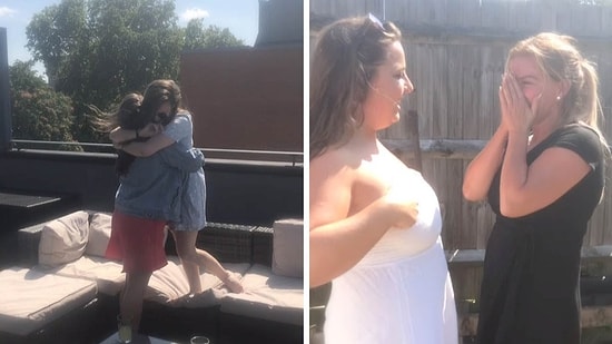 Ailesinden ve Arkadaşlarından 2 Yıl Uzak Kalan Kadının Eve Dönerek Yaptığı Sürprizle Şaşkınlıklarını Gizleyemeyen İnsanlar