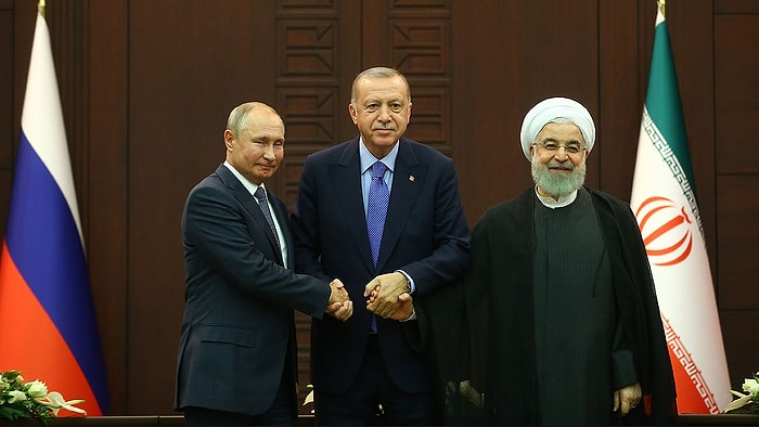 Erdoğan, Putin ve Ruhani'den Üçlü Suriye Zirvesi: 'Suriyeli Mültecilerin Gönüllü Geri Dönüşü İçin Çalışmak İstiyoruz'