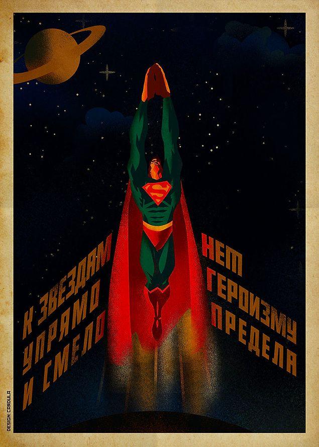 Сочетать несочетаемое: 9 советских плакатов с героями комиксов на них