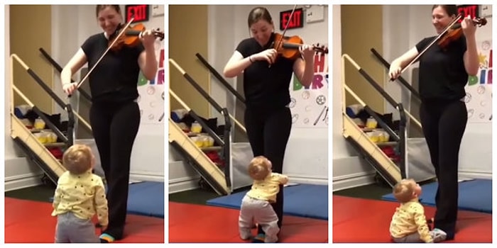 Hayatında İlk Defa Keman Sesi Duyan Bebeğin Minnoş mu Minnoş Tepkisi