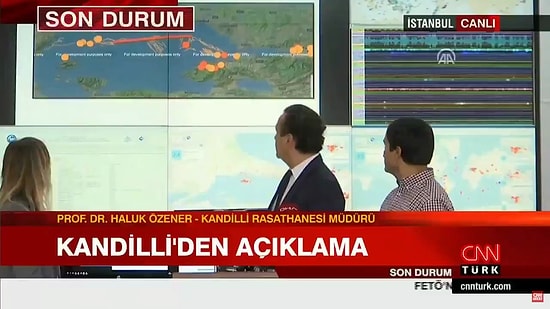 Kandilli Rasathanesi'nde Dün Yaşanan Deprem ile İlgili Açıklama Yapılırken Yine Deprem Oldu!