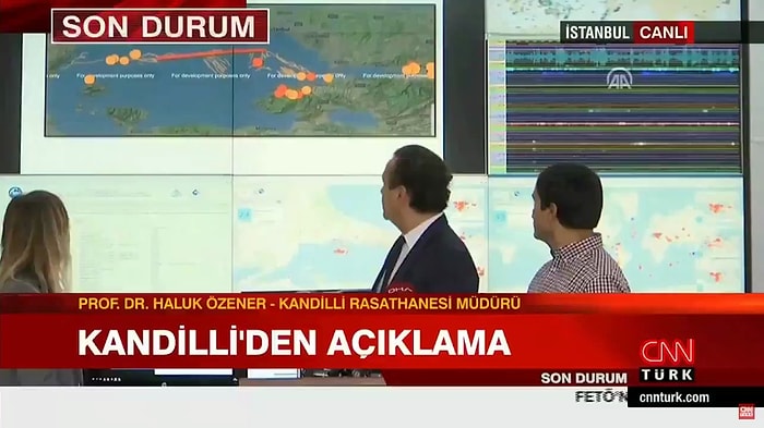 Kandilli Rasathanesi'nde Dün Yaşanan Deprem ile İlgili Açıklama Yapılırken Yine Deprem Oldu!