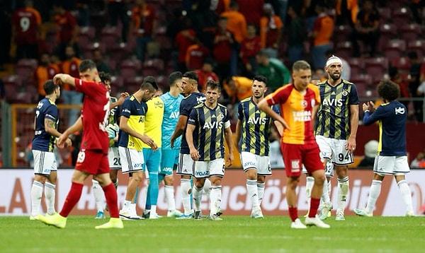 Bu sonucun ardından puanını 9'a yükselten ev sahibi Galatasaray 5. sıraya yerleşirken, konuk ekip Fenerbahçe 11 puanla 2. sıradaki yerini korudu.