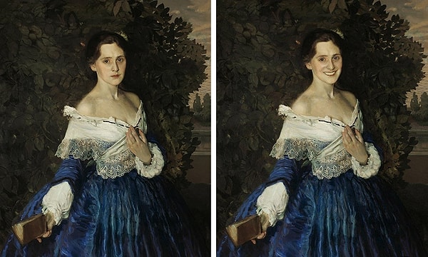 14. «Дама в голубом», Константин Сомов, 1897—1900 годы