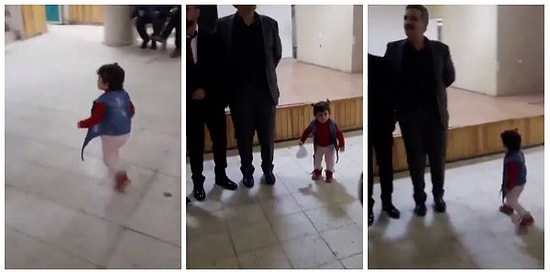 Halay Çekmek Genlerimizde Var! Halay Görünce Dayanamayıp Hemen Katılan Tatlı Minik