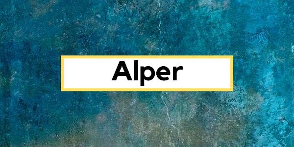 Alper!
