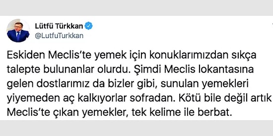 Ne Dertler Var! Meclis Lokantasında Çıkan Yemekleri Beğenmeyen Milletvekili Tepkilerin Odağında