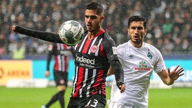 Nuri Şahin, Werder Bremen'in deplasmanda Eintracht Frankfurt ile 2-2 berabere kaldığı karşılaşmada 90 dakika forma giydi.