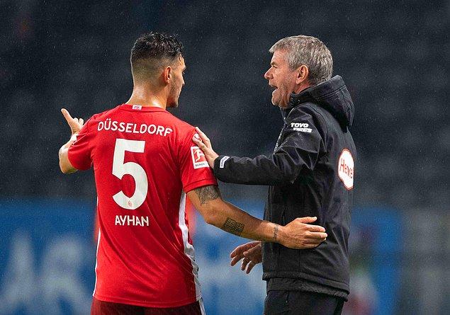 Fortuna Düsseldorf'un deplasmanda Eintracht Frankfurt'a 3-1 kaybettiği karşılaşmada Kaan Ayhan 90 dakika forma giyerken, Kenan Karaman son 13 dakikada oyuna girdi.