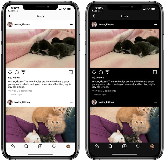 Peki Instagram'da karanlık mod özelliği nasıl kapatılıyor dersiniz?