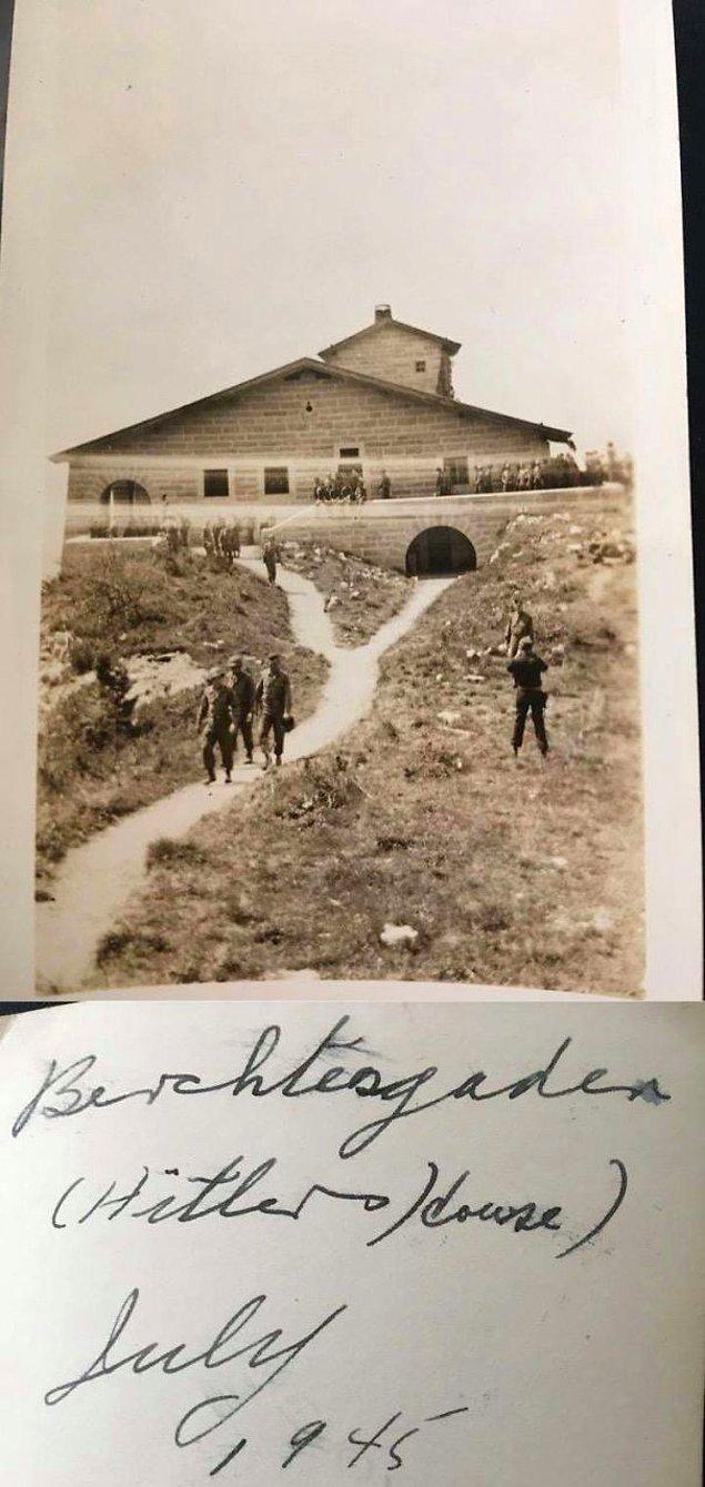 30. "Eşimin büyük büyük dedesi vefat etti. Sahip olduğu şeyler yalnızca eski bir radyo ve bir fotoğraf albümüydü. Bu fotoğrafı orada bulduk. Hitler'in evi, temmuz 1945."