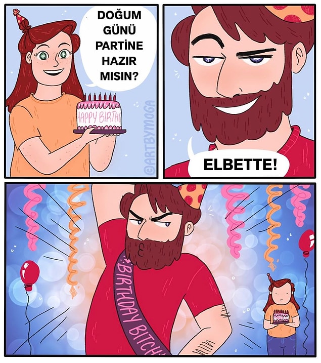 8. Konu doğum günü olunca... 🥳