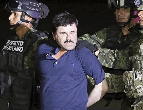 "El Chapo" (Bücür) lakaplı uyuşturucu baronu Joaquin Guzman, 2001 ve 2015'te iki kere yüksek güvenlikli cezaevinden kaçmış, en son Ocak 2016'da yakalanmış ve ABD'ye iade edilmişti.