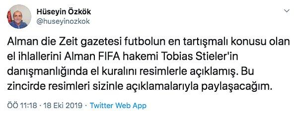 Gazeteci ve futbol yazarı Hüseyin Özkök, futbolun en tartışılan konusu olan elle oynamalara dair güzel bir çalışmayı bizler için çevirdi. Buyurun hep beraber bakıp, öğrenelim. 😄