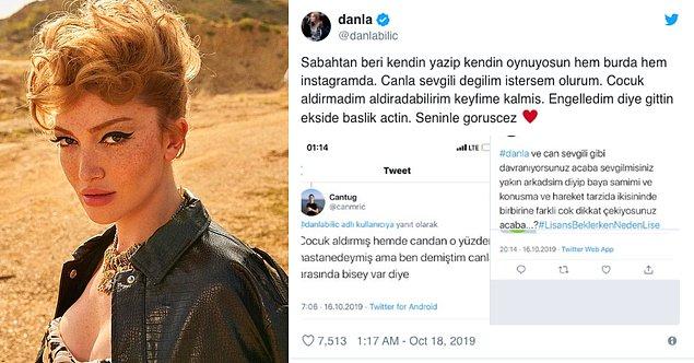 3. Danla Bilic, kürtaj olduğunu iddia eden takipçisini ifşa edince, sosyal medya karıştı!