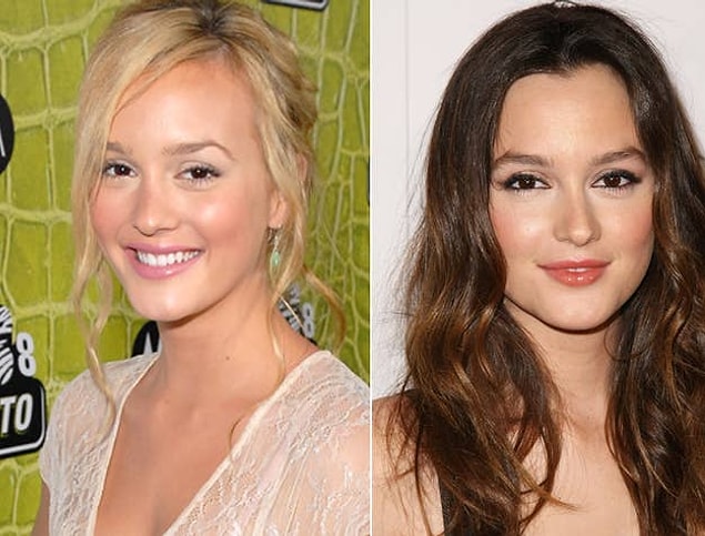 8. Leighton Meester'ı doğal saçlarıyla değil, kahve saçlarıyla beğendik.