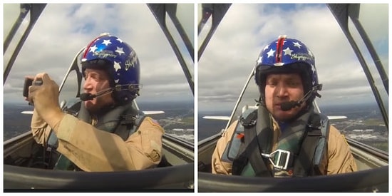 Uçaktan Çekim Yapayım Derken Telefonu Düşüren Talihsiz Adam