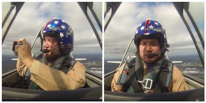 Uçaktan Çekim Yapayım Derken Telefonu Düşüren Talihsiz Adam