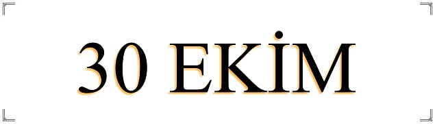 30 Ekim