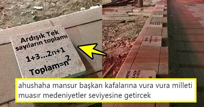 Ankara'nın Göbeği Kızılay'a Döşenen Formüllü Kaldırım Taşları ve Gelen Tepkiler