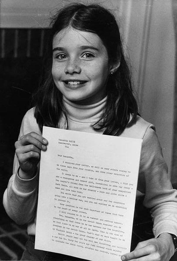 Bir Sovyet gazetesinde yayınlanan mektubun üzerine cevap alamayan Samantha daha sonra ABD'deki Sovyet elçiliğine yazarak Andropov'un cevap vermeyi planlayıp olanlamadığını sormuştu.