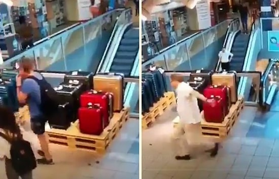 Yürürken Tuvaletini Yapan Adamın Arkasından Geleni Devirdiği Korkunç Anlar!