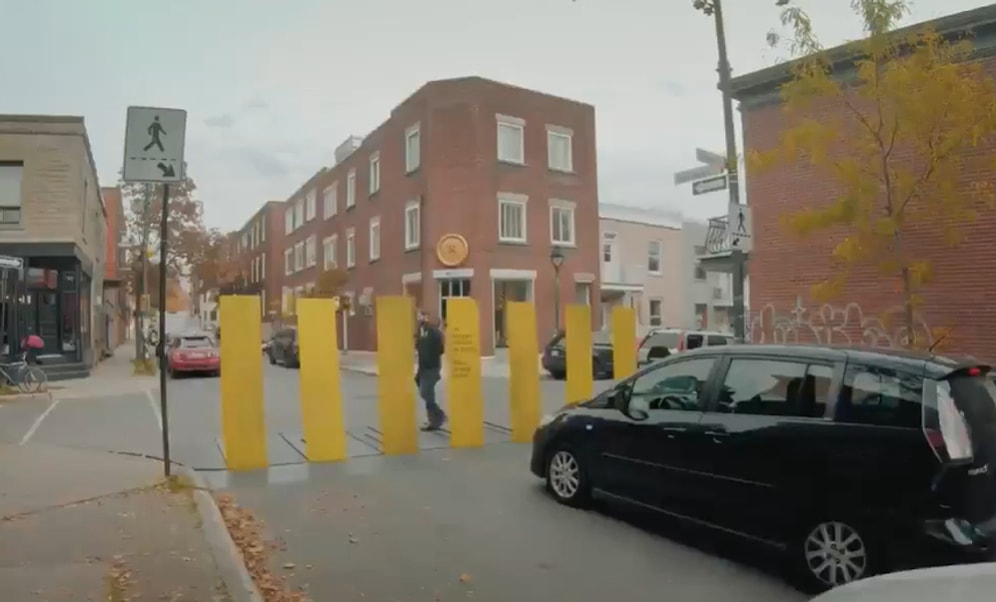 Keşke Türkiye'de Olsa: Yaya Geçidinde Durmayan Sürücüleri Durmaya Mecbur Bırakacak Akıllı Tasarım!