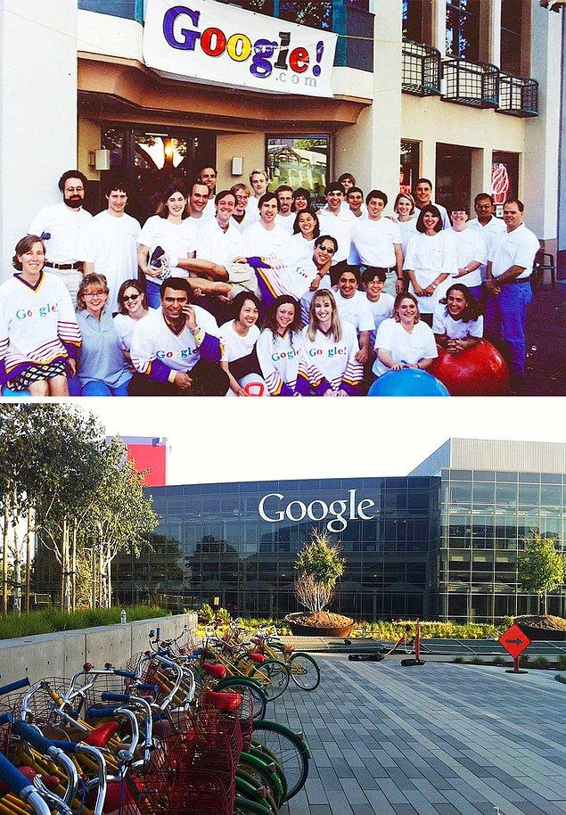 1. Google ofisi; 1999’da ve şimdi.