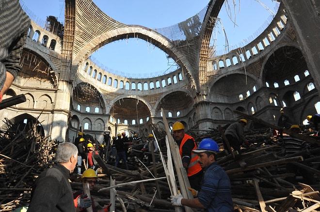 Gaziantep'te Cami İnşaatında İskele Çökmüştü: Enkaz Altında Kalan Mühendisi Arama Çalışmaları Sürüyor