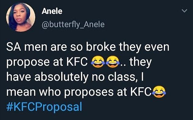 Парень сделал предложение своей девушке в KFC и стал поводом для насмешек, но, в итоге, получил поддержку от крупных мировых брендов