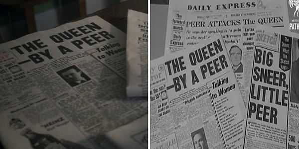 7. Londra'da John Grigg'in Kraliçe'yi eleştirmesinden sonra bir gazetenin ön sayfası...
